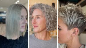 Short Hairstyles For Gray Hair